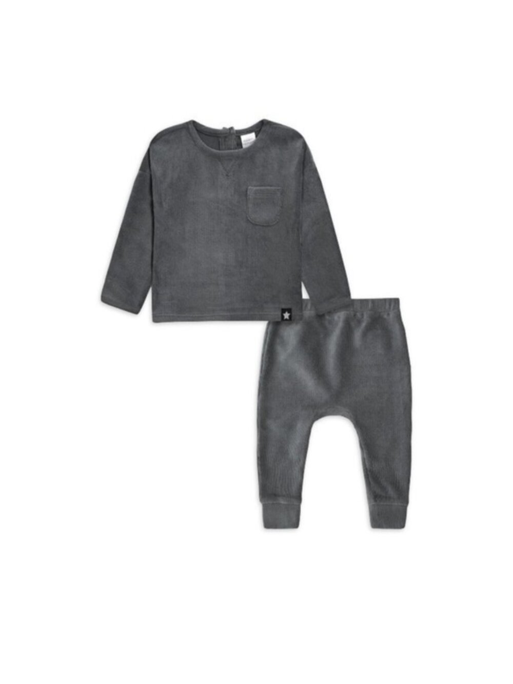 Modern Moments by Gerber Long Sleeve Velour Top and Pant Outfit‎ Set